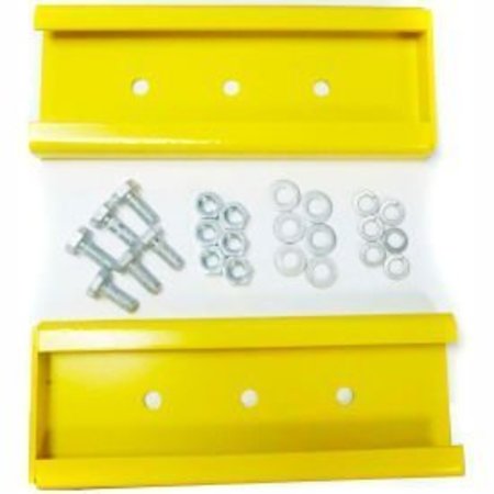 WILDECK Wildeck Rail Hardware Package For Lift Out Rails, Yellow WGLRHP
